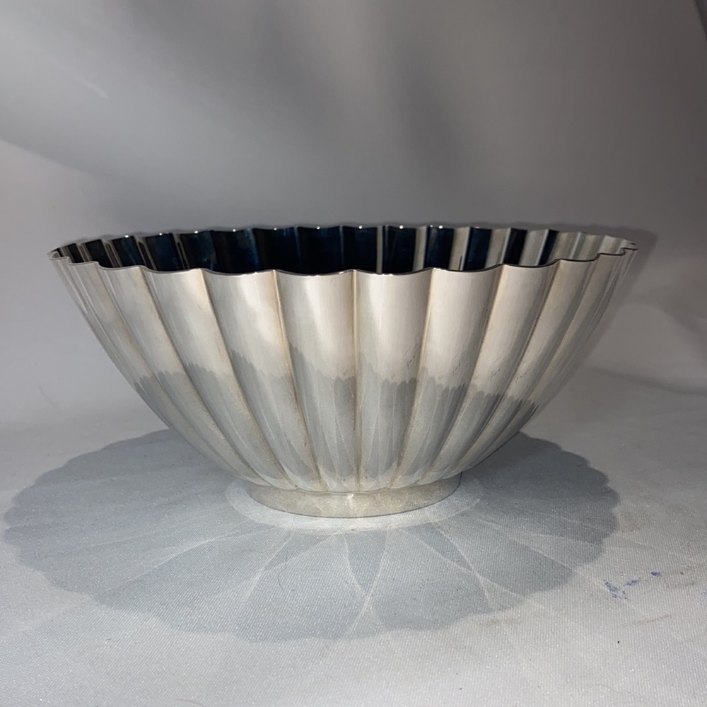 Read & Barton solid real silver fluted bowl